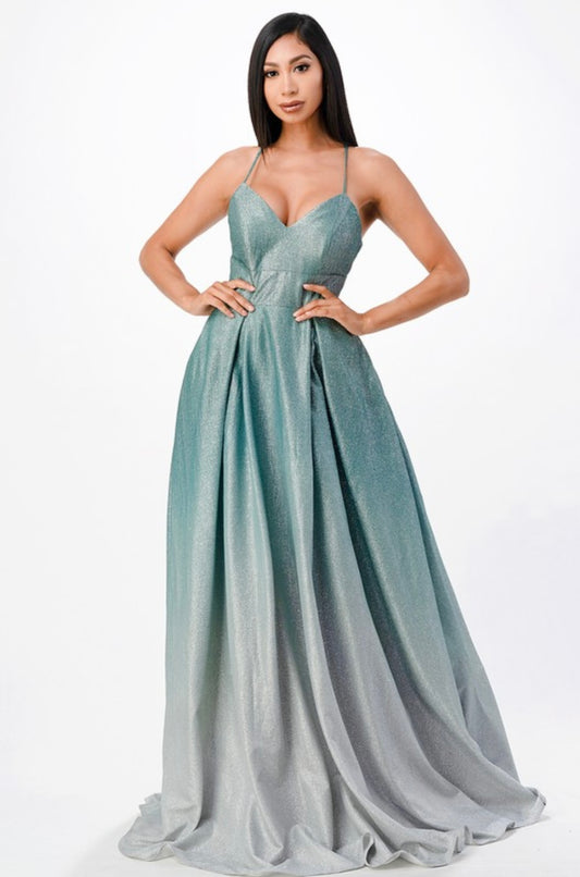 Glitter Ombre Gown