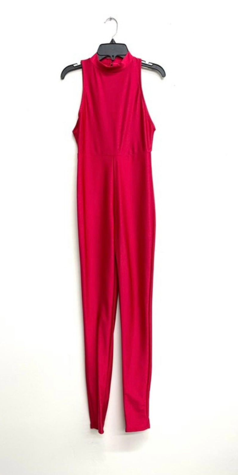 Mock Neck Sleaveless Jumpsuit