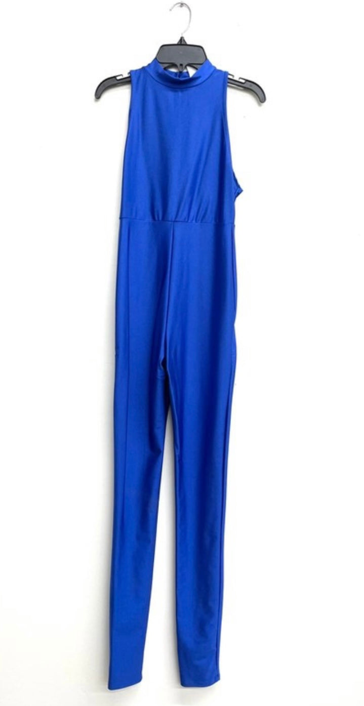 Mock Neck Sleaveless Jumpsuit